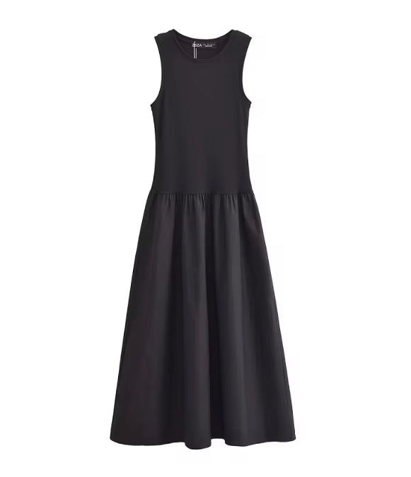 Minimalistische Mouwloze Maxi Jurk – Casual en Elegant