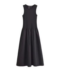 Minimalistische Mouwloze Maxi Jurk – Casual en Elegant
