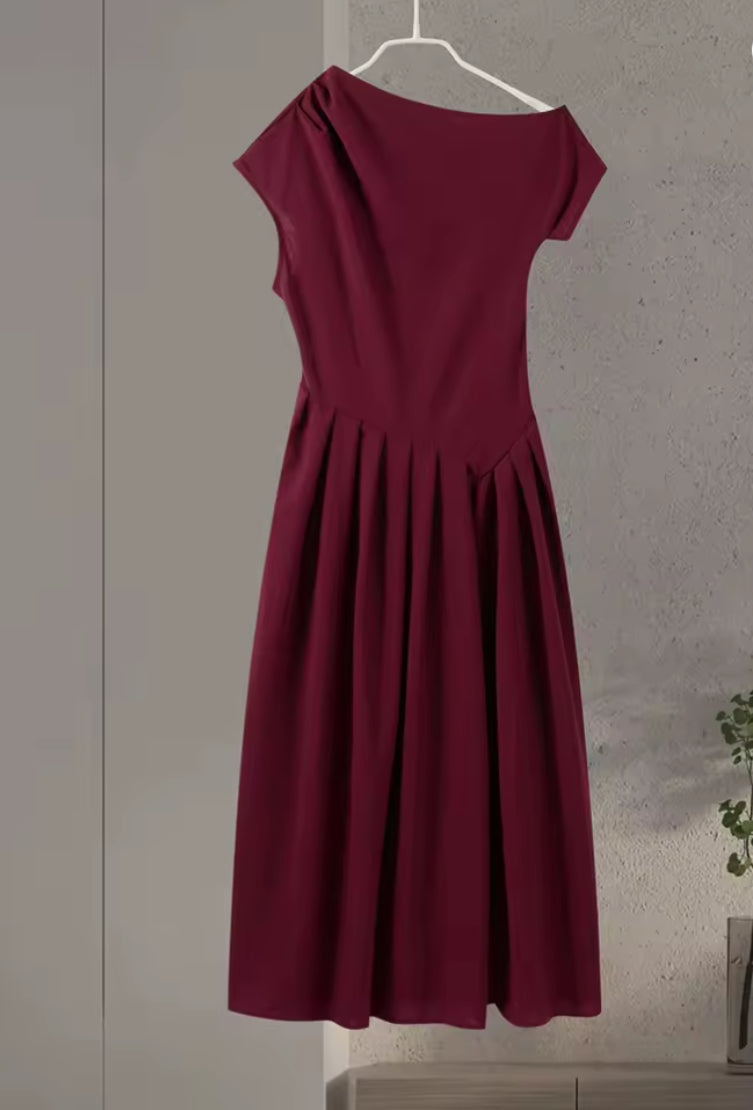 Elegante Asymmetrische Maxi Jurk – Mouwloos, Hoge Taille & Vloerlengte | Perfect voor Zomer & Feestelijke Gelegenheden