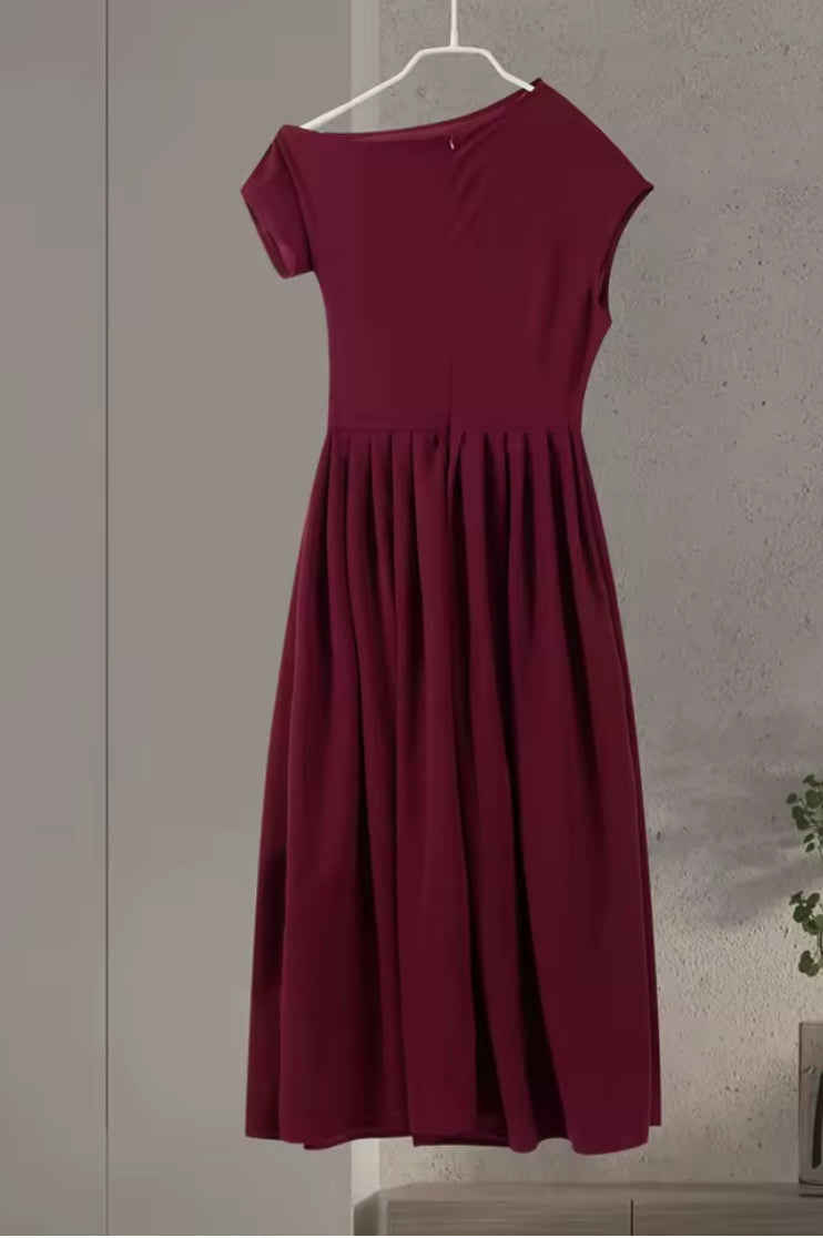 Elegante Asymmetrische Maxi Jurk – Mouwloos, Hoge Taille & Vloerlengte | Perfect voor Zomer & Feestelijke Gelegenheden