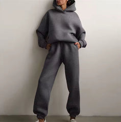 Oversized Hoodie en Joggingbroek Set – Comfortabele Loungewear voor Dames