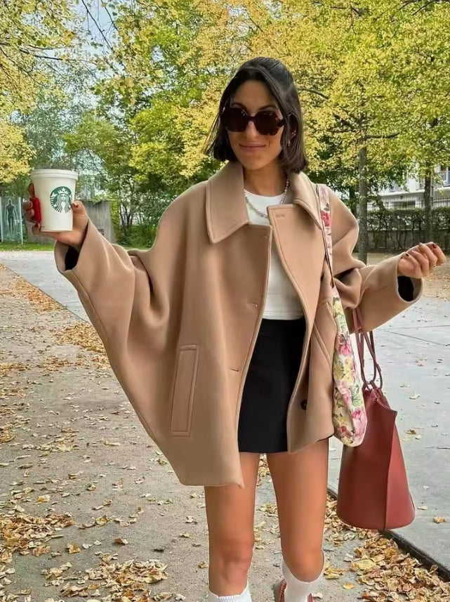 Stijlvolle Elegante Oversized Jas – Tijdloos en Trendy