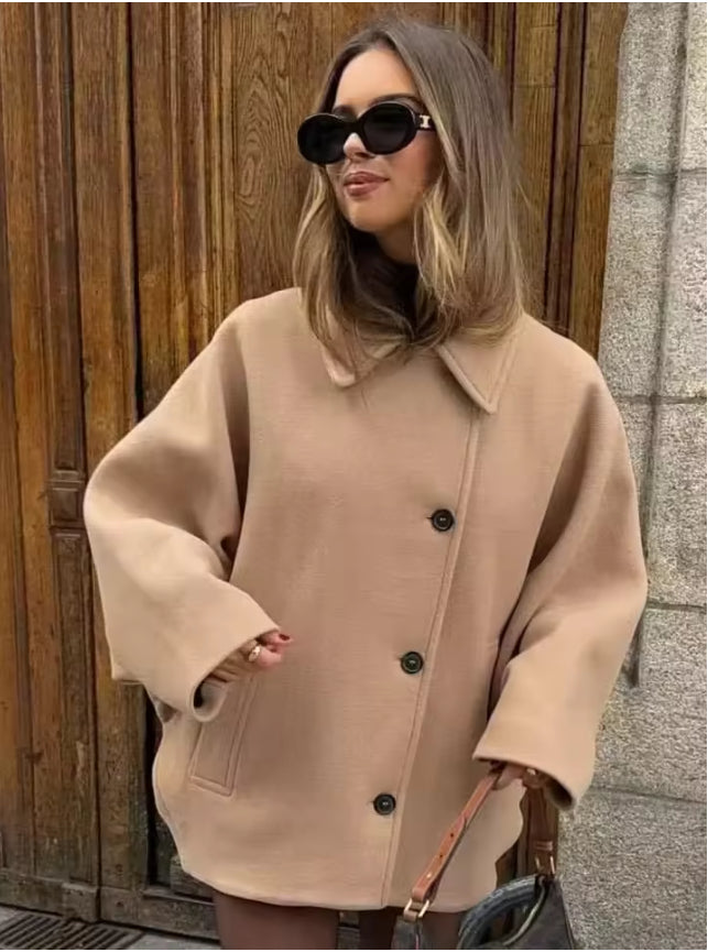 Stijlvolle Elegante Oversized Jas – Tijdloos en Trendy