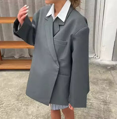 Oversized Minimal Blazerjas – Clean & Chic