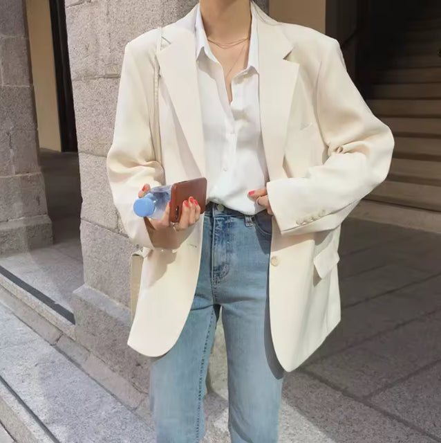 Zomerse Oversized Blazer – Minimal Chic