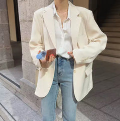 Zomerse Oversized Blazer – Minimal Chic