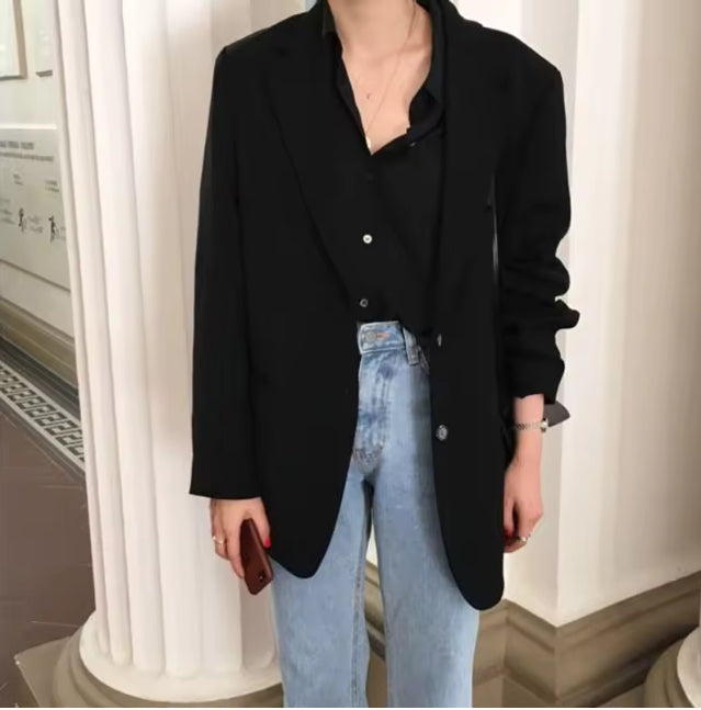 Zomerse Oversized Blazer – Minimal Chic