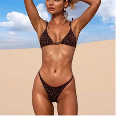 Triangle Bikini met Luipaardprint