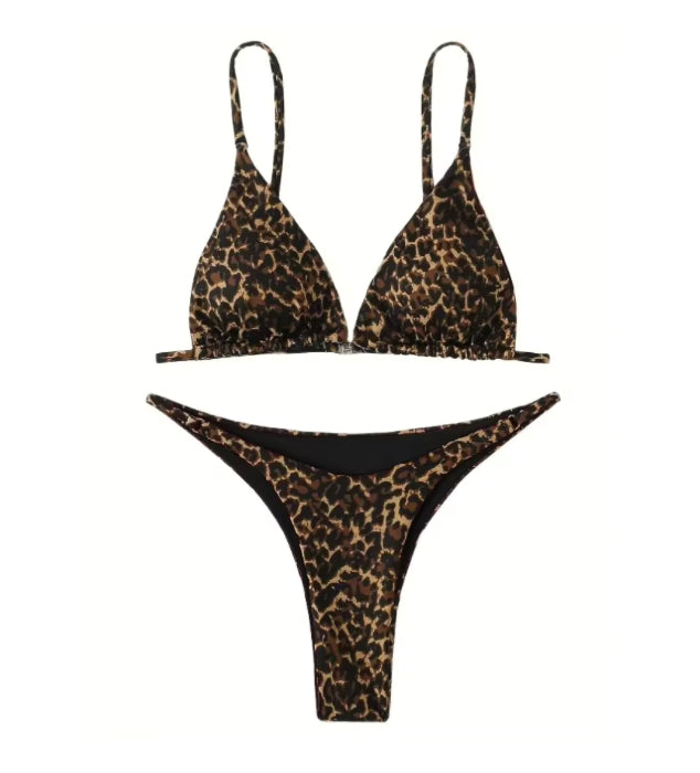 Triangle Bikini met Luipaardprint