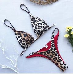 Triangle Bikini met Luipaardprint