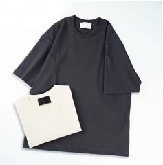 Oversized Unisex T-shirt van Katoen met Ronde Hals