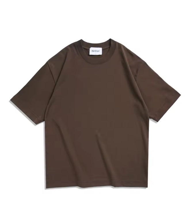 Oversized Unisex T-shirt van Katoen met Ronde Hals