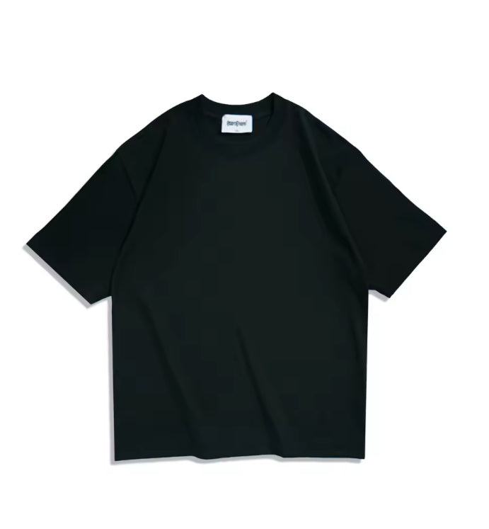 Oversized Unisex T-shirt van Katoen met Ronde Hals