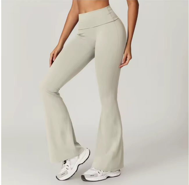 Hoge taille flared sportlegging met buikcontrole