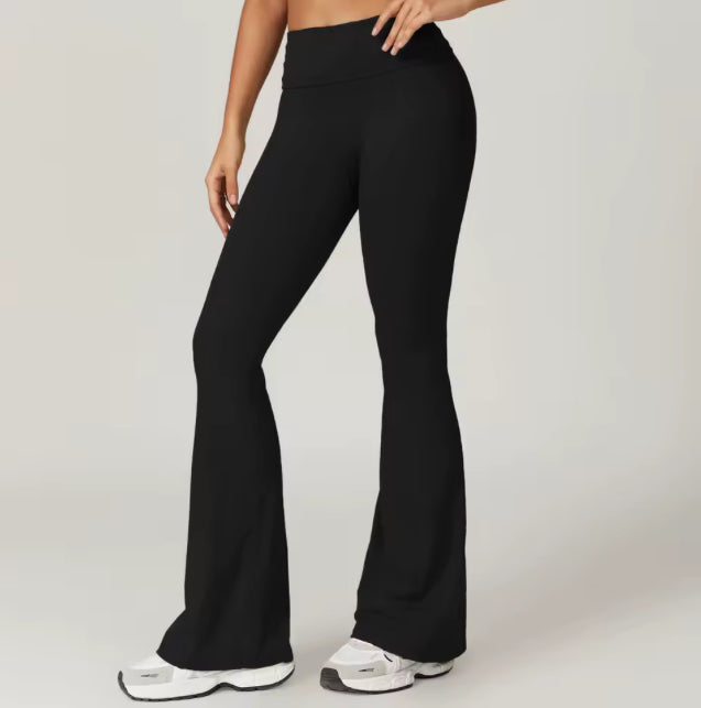 Hoge taille flared sportlegging met buikcontrole