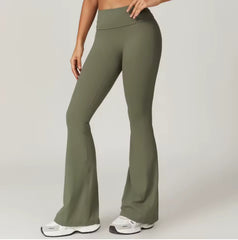 Hoge taille flared sportlegging met buikcontrole