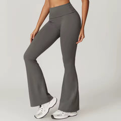 Hoge taille flared sportlegging met buikcontrole