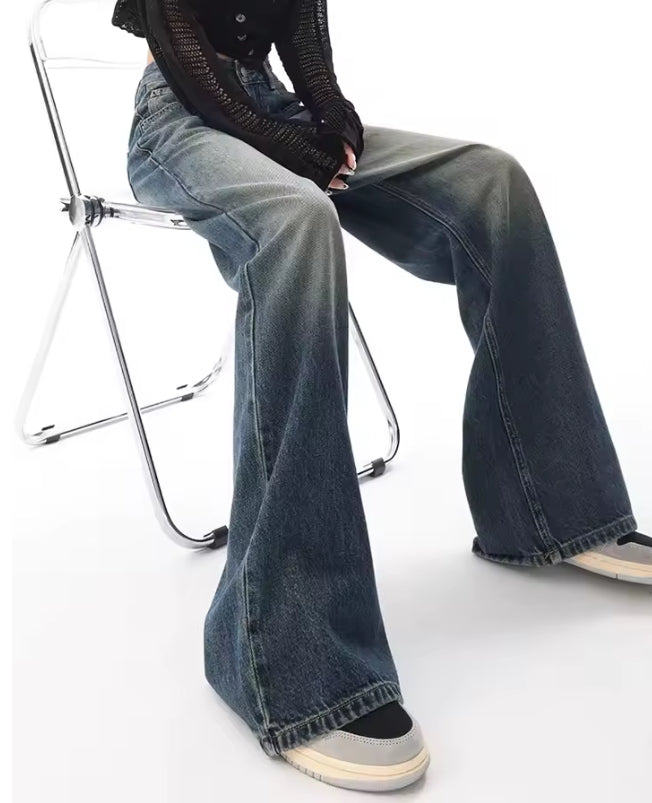 Vintage high waist baggy jeans voor dames